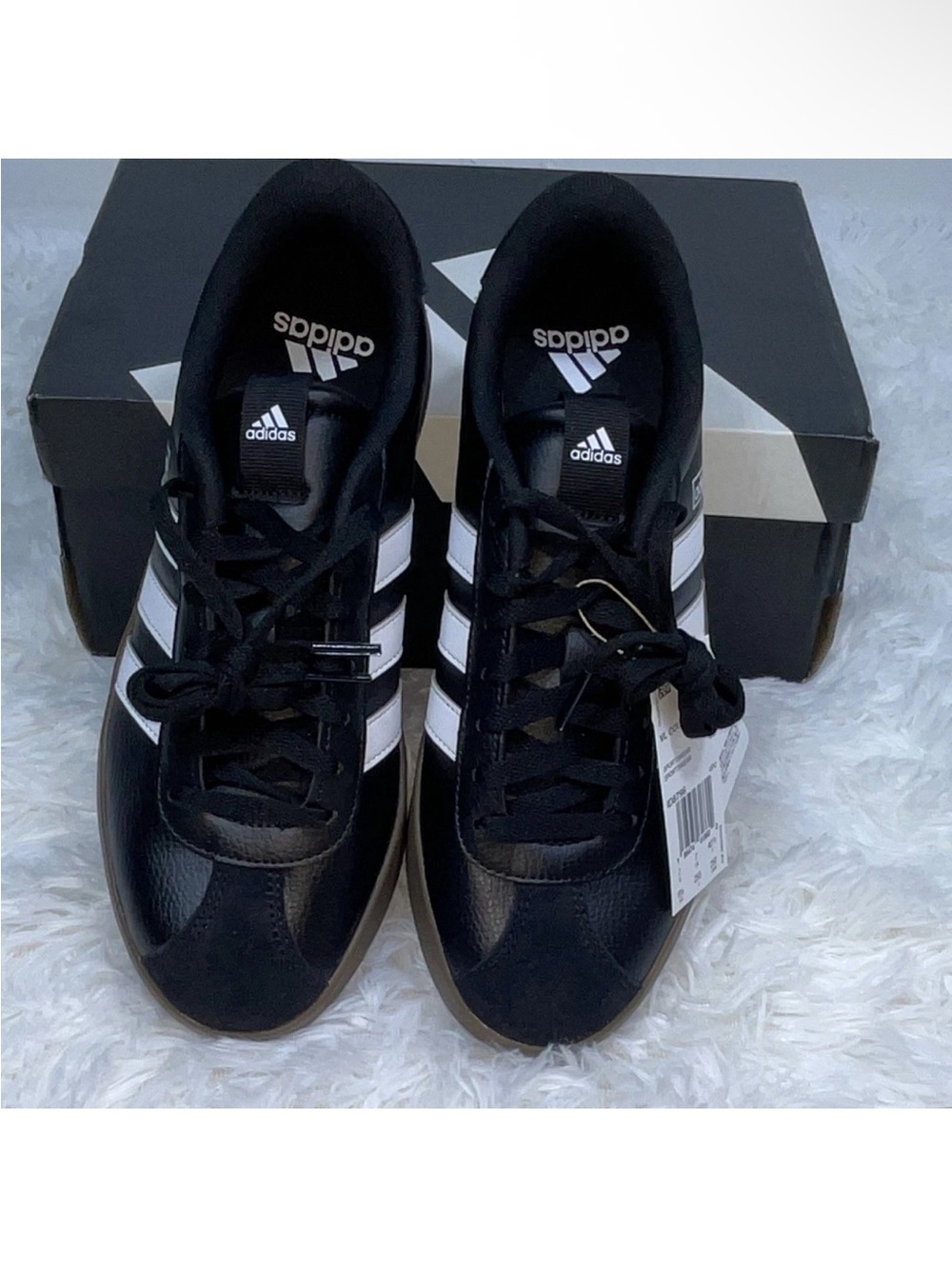 Adidas VL court 3.0 black and white for women’s Size 8.5 Brand New - Picture 6 of 11